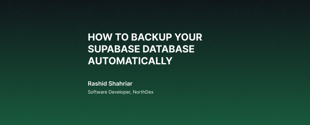 How to Backup Your Supabase Database Automatically